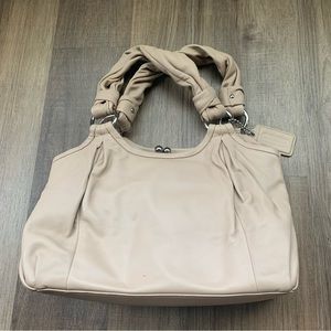 Coach Cream Leather Bag